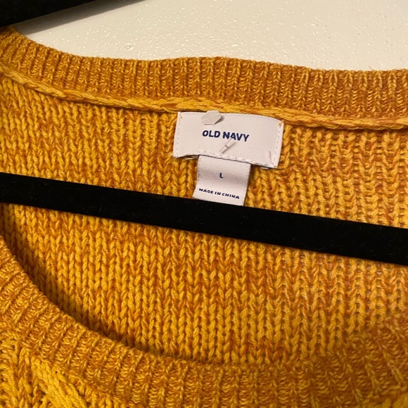 Old Navy Yellow Sweater- size L - Picture 3 of 3
